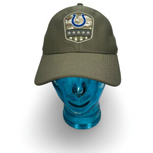 New Era NFL 2019 Salute To Service Indianapolis Colts Hat OS Green Strapback